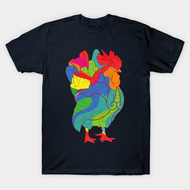 Rooster bird T-Shirt by rayanammmar